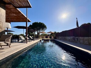 Pool - VILLA DOLCE VECCHIA—Exceptional Villa in Cala Rossa—Beach within walking distance, sleeps 10 (Lecci)