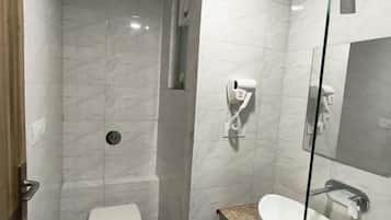 Hair dryer, towels