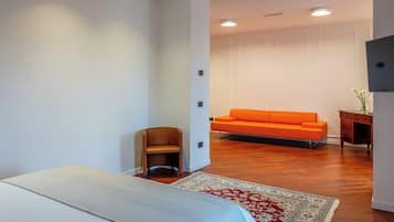 Luksussuite, parkutsikt | Safe på rommet og wi-fi (inkludert)