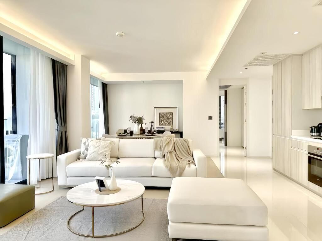 Apartment, 2 Bedrooms, Balcony, City View | Living area