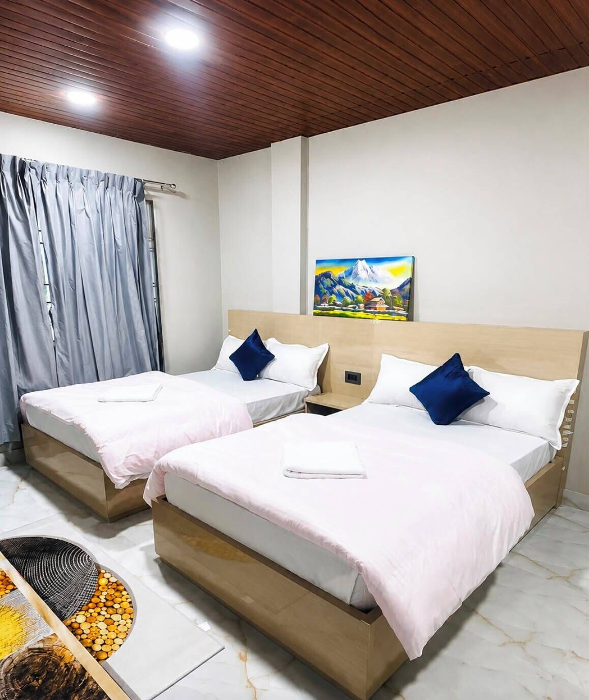 Double or Twin Room, Balcony, Mountain View | Desk, free WiFi