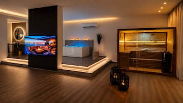 Sursee Diamond Luxury Suite (Private spa with whirlpool and Finnish sauna) | Salle de bain