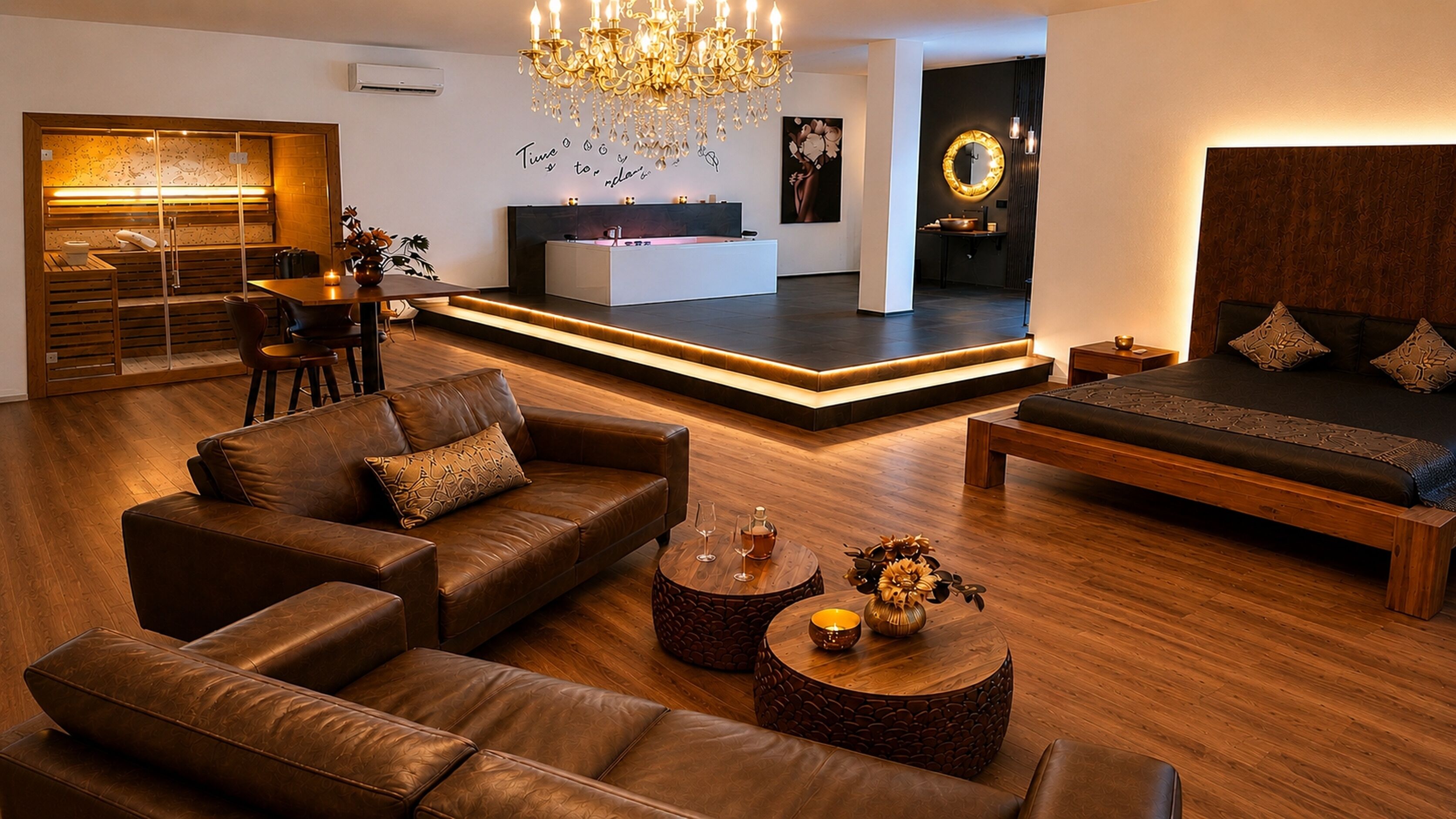 Sursee Crystal Luxury Suite (Private spa with whirlpool and Finnish sauna) | Down comforters, minibar, WiFi (free), individually decorated