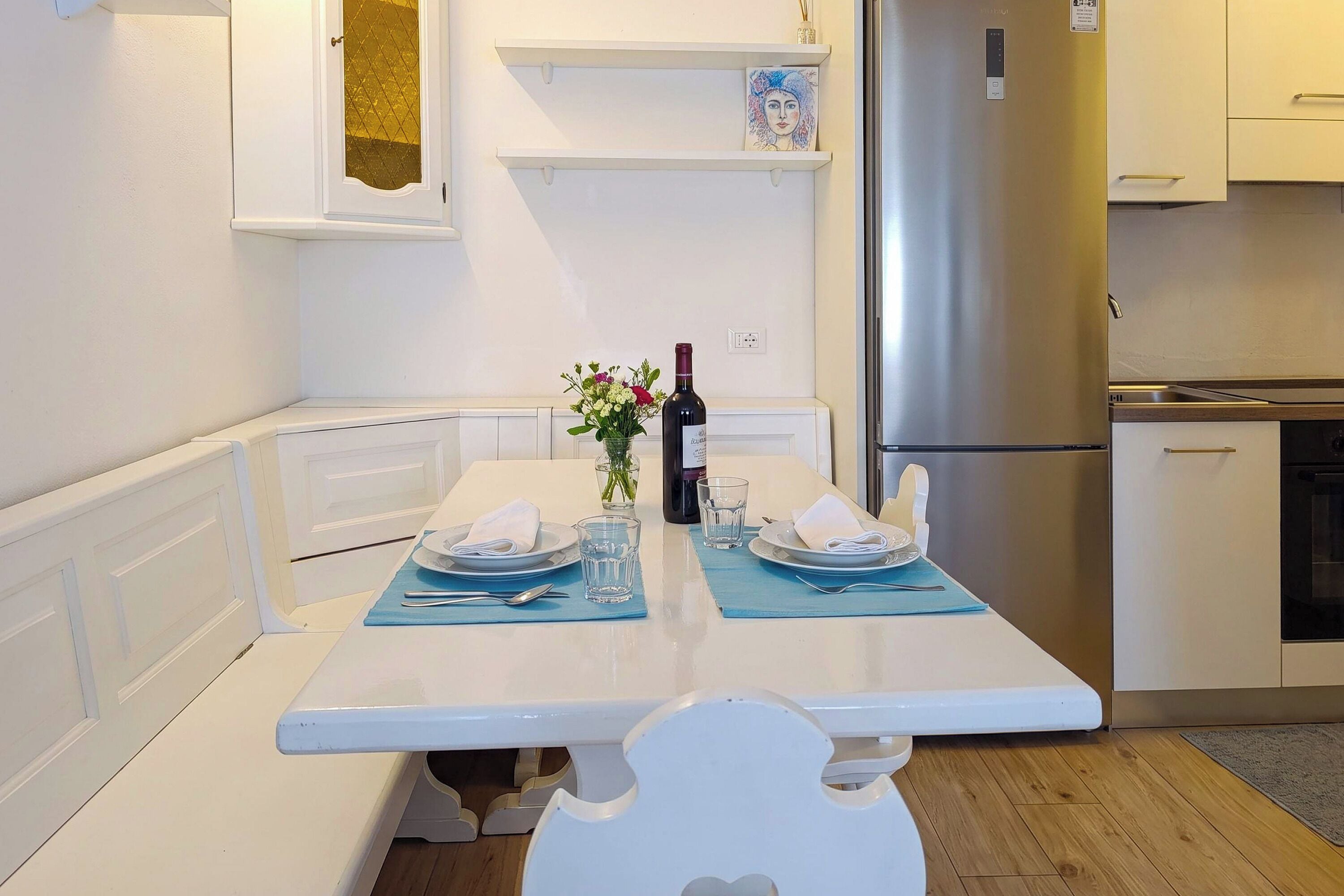 标准公寓, 1 间卧室, 微波炉 (Ski In-Ski Out Apartment in Peio Val) | 用餐
