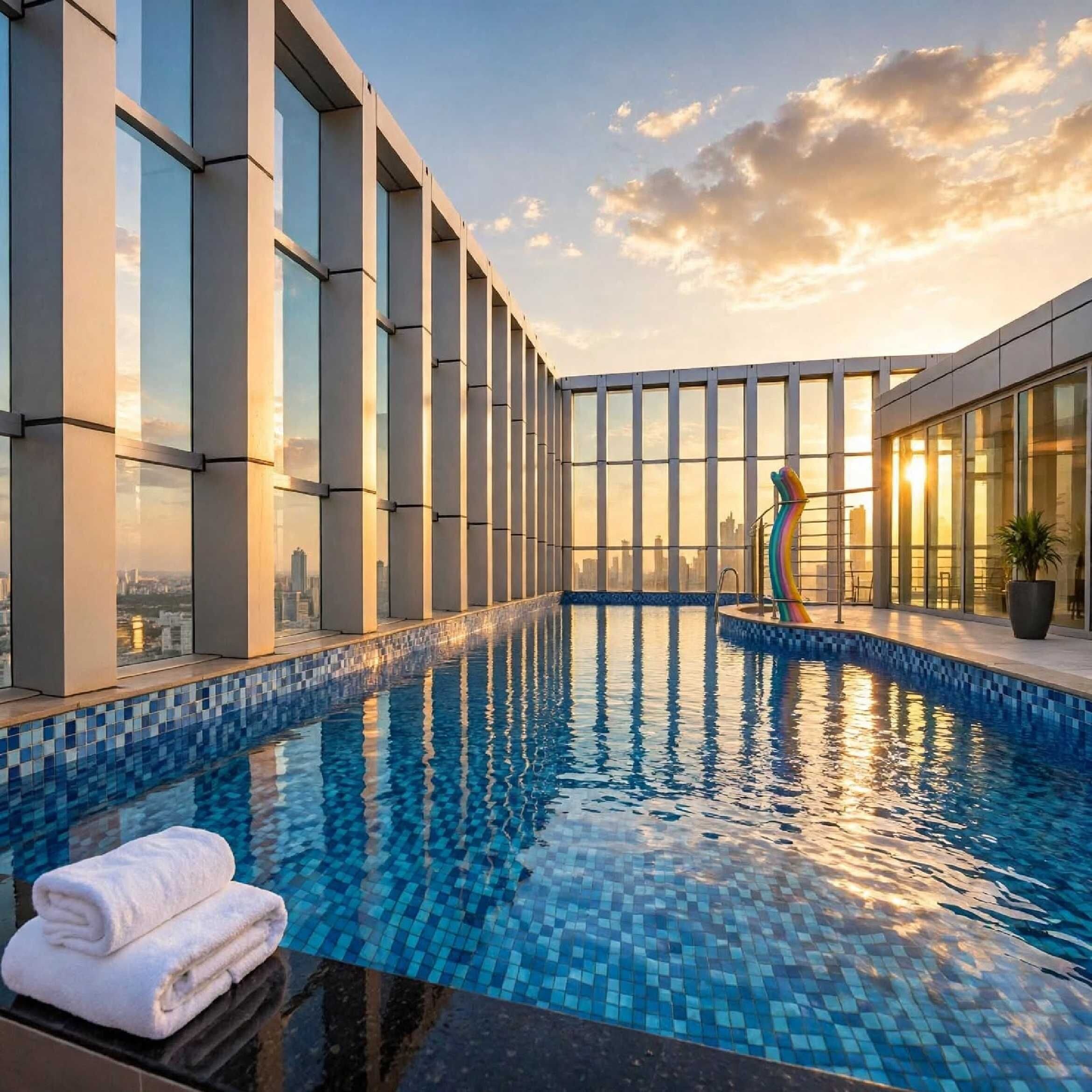 Rooftop pool