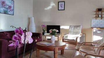 Smart TV, DVD player, foosball, table tennis