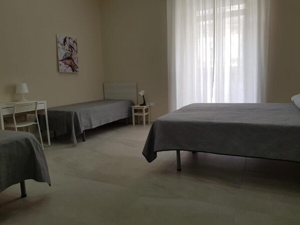 Classic Quadruple Room, Balcony, City View | Free WiFi