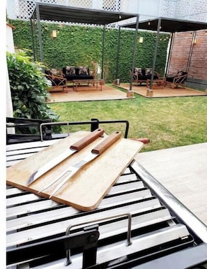 Terrace/patio - Spacious house with a garden, ideal for families or groups (Miraflores)