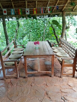Outdoor dining - Bravo Agriculture Farm House (SUNKHANI VILLAGE  NUWAKOT)