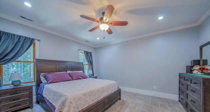 Lake James 6-bedroom estate home with boat slip, hot tub, air hockey, pool table