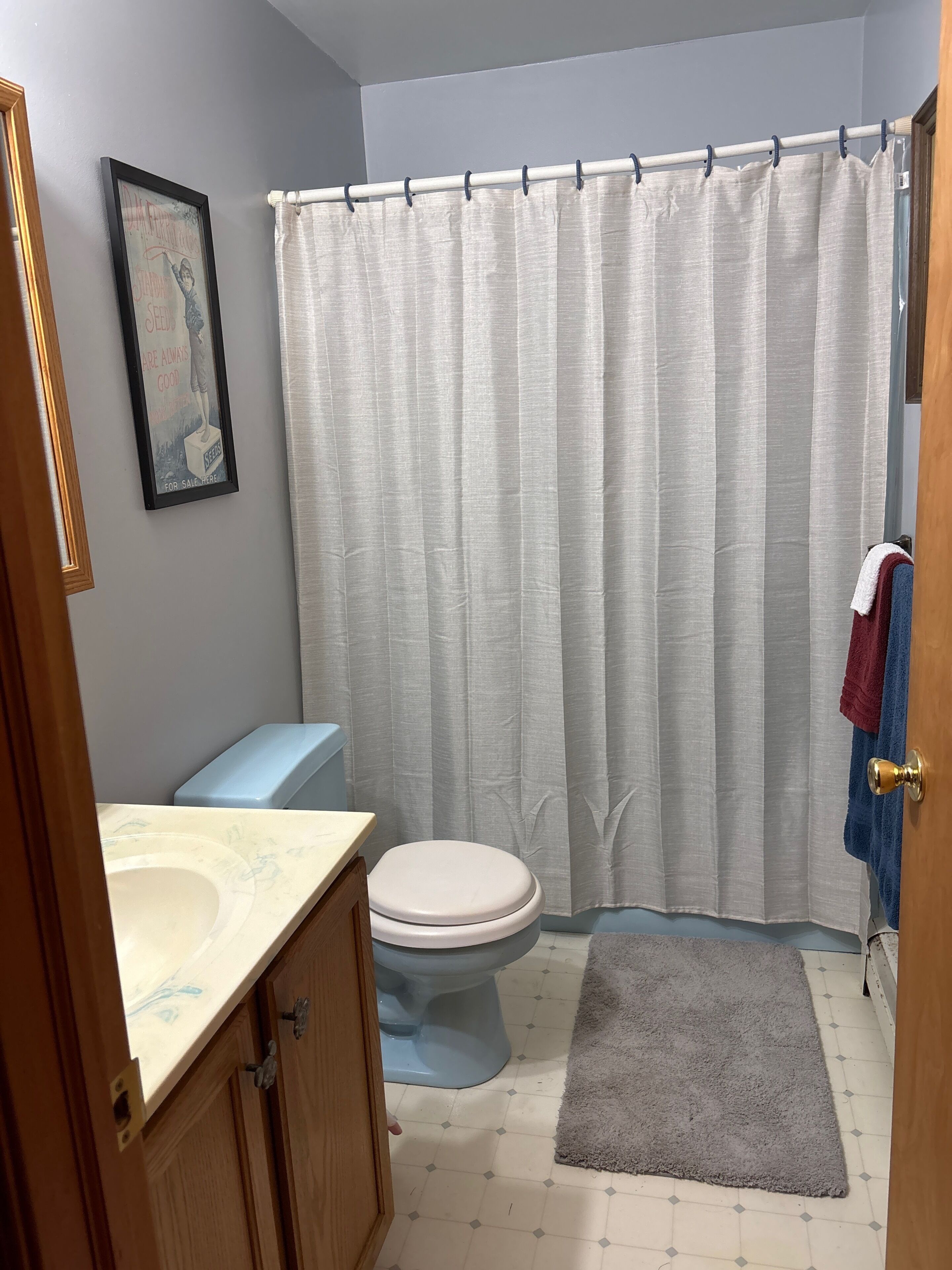 Towels, soap, toilet paper