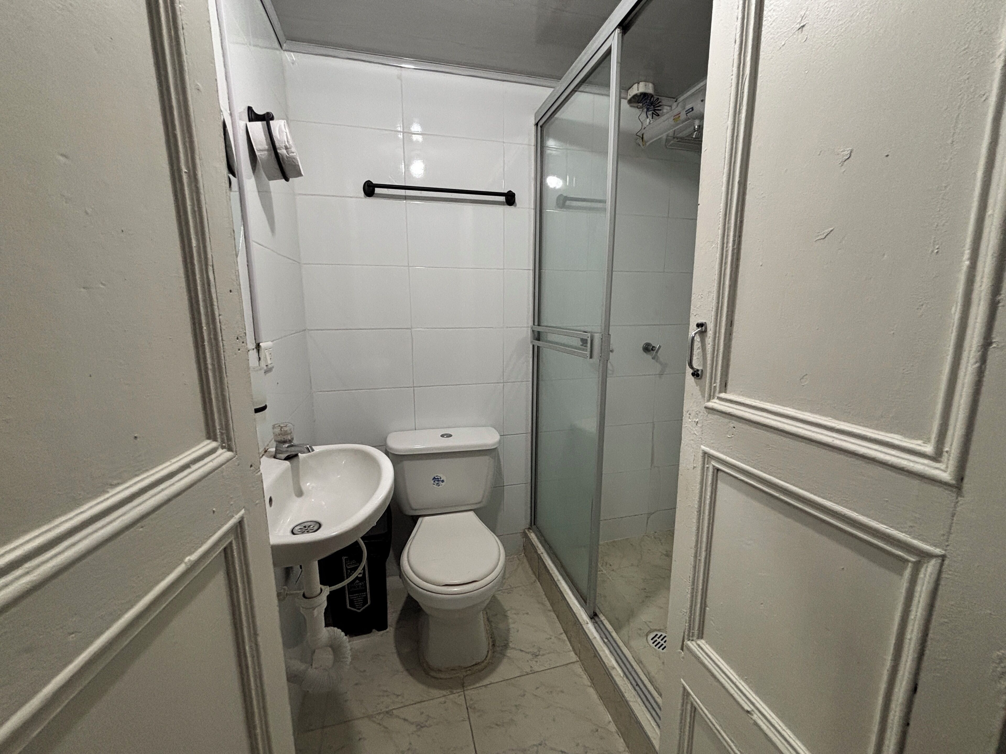 Towels, soap, toilet paper