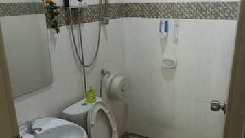 Basic Double Room, Mountain View | Bathroom | Shower, towels, soap, shampoo