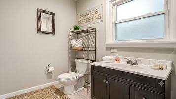 Towels, soap, toilet paper