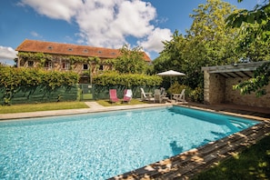 Outdoor pool, a heated pool - Coquelicot **** Vacation Rental for 4 People, with Pool and Spa (Bournazel)