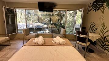 Superior Double Room, Garden View | In-room safe, blackout curtains, free WiFi, bed sheets