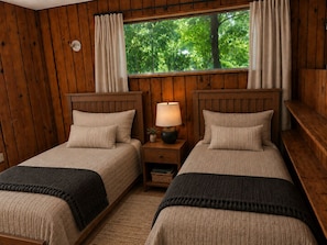 Desk, free WiFi, bed sheets