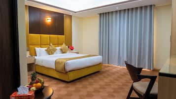 Ropa de cama de alta calidad y minibar