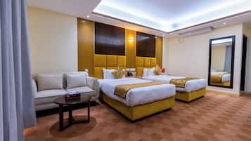 Ropa de cama de alta calidad y minibar