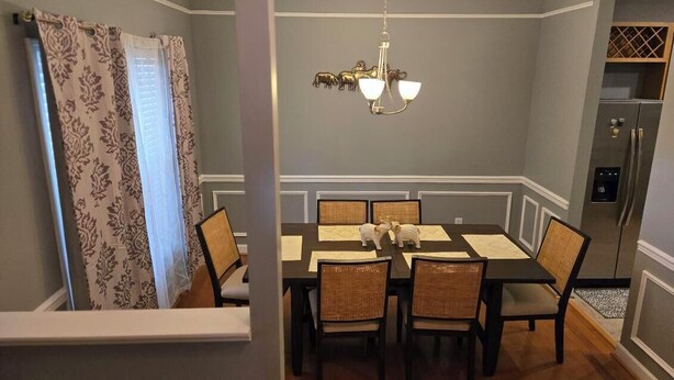 Dining - CORP HOUSING:::
Spacious 5-bedroom house in amazing Winston-Salem with AC (Winston-Salem)