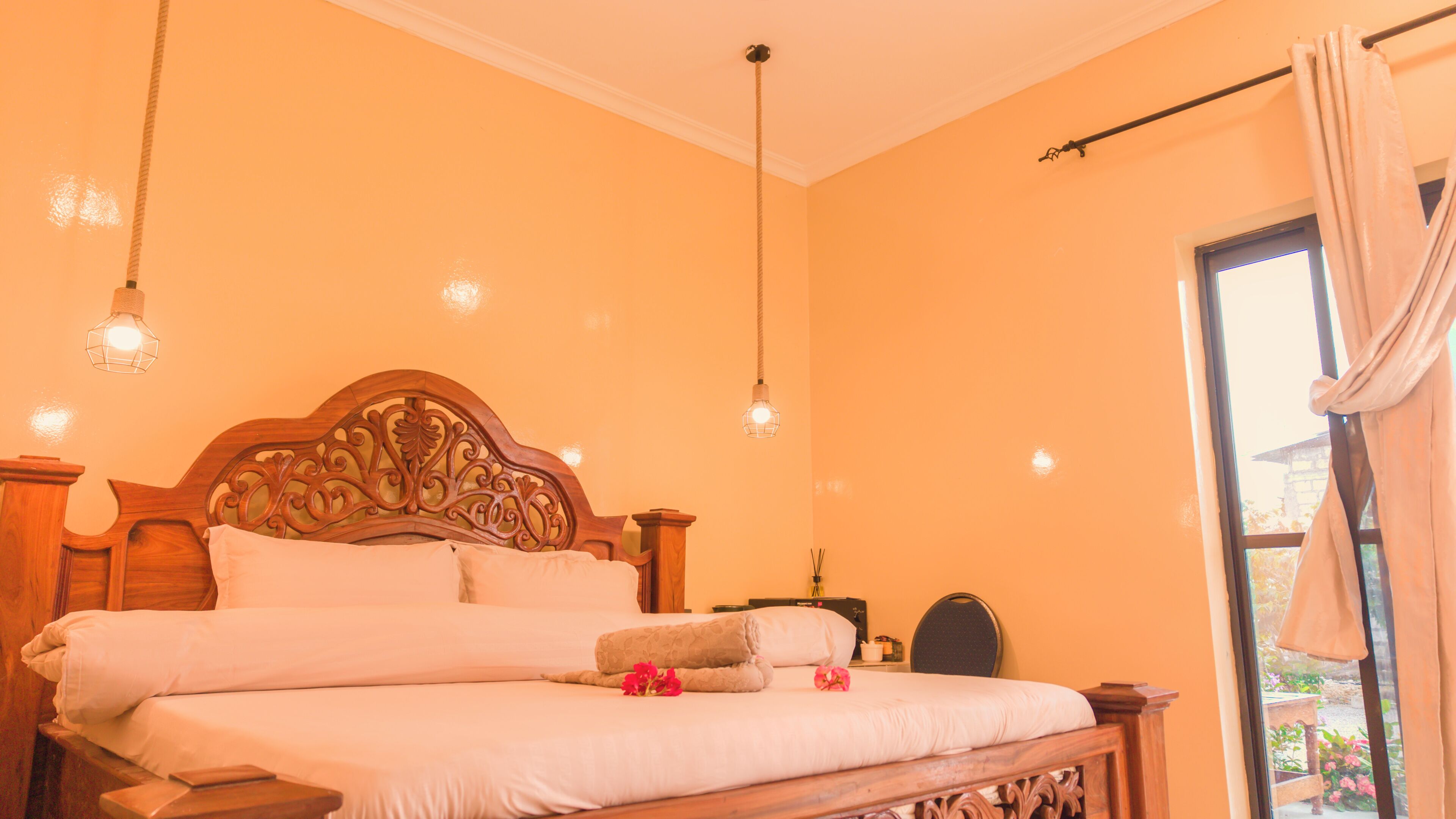 Habitación doble de uso individual, vista al jardín | Wifi gratis 