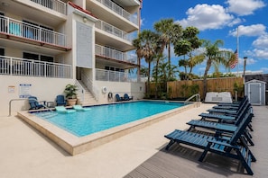Outdoor pool, a heated pool - Boat Slip - Waterfront Condo - Key West Pool (Key West)