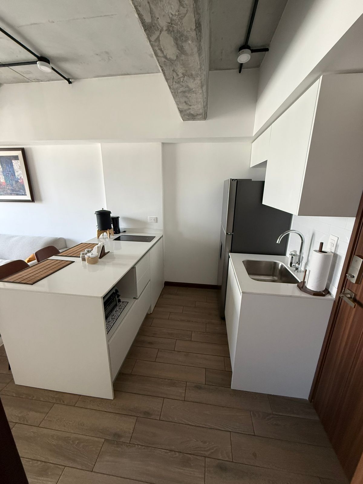 Apartment, 1 Queen Bed, Balcony, City View | Private kitchen