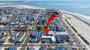 Vlak bij het strand