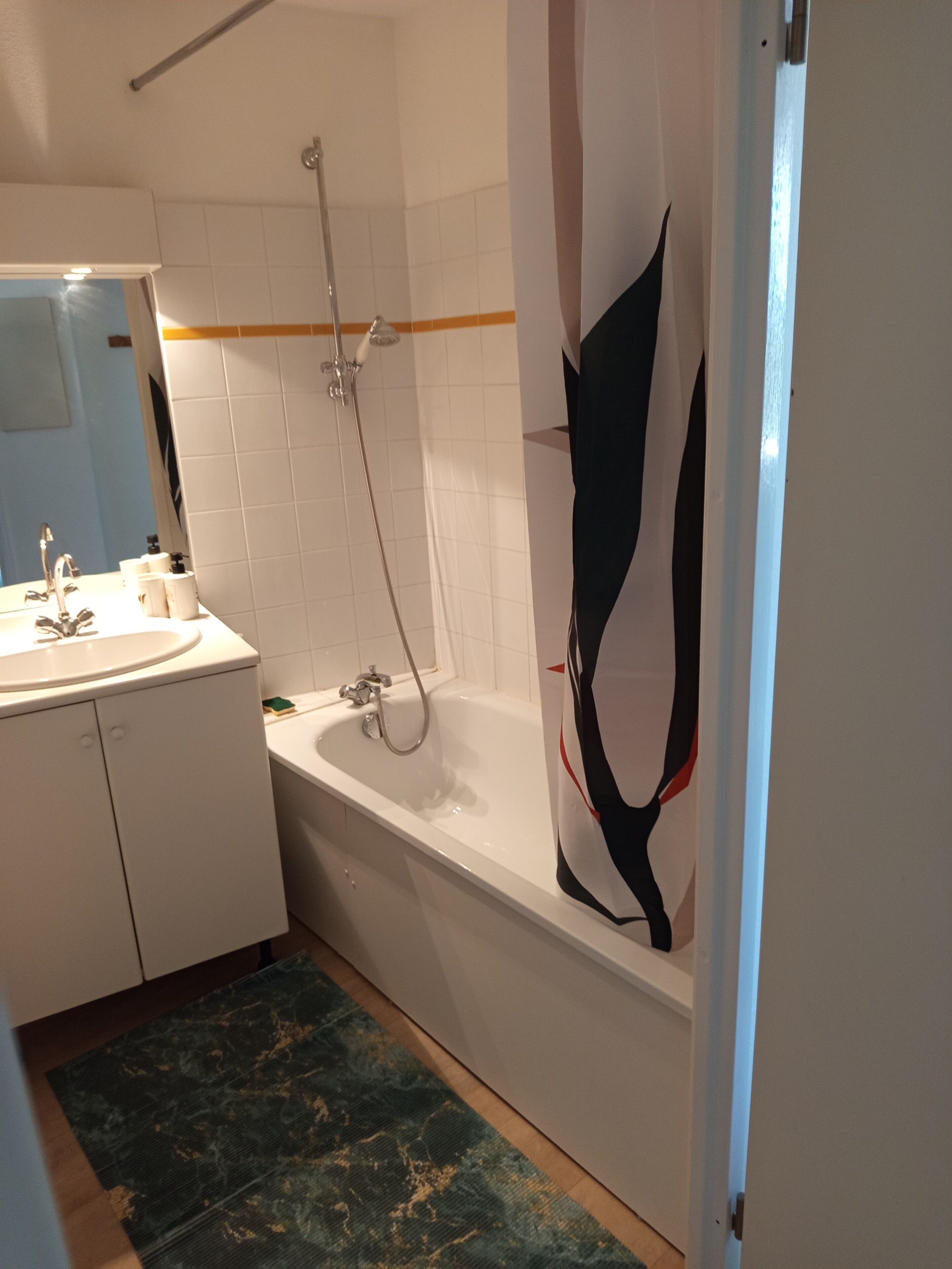 Haartrockner, Handtücher, Seife, Toilettenpapier