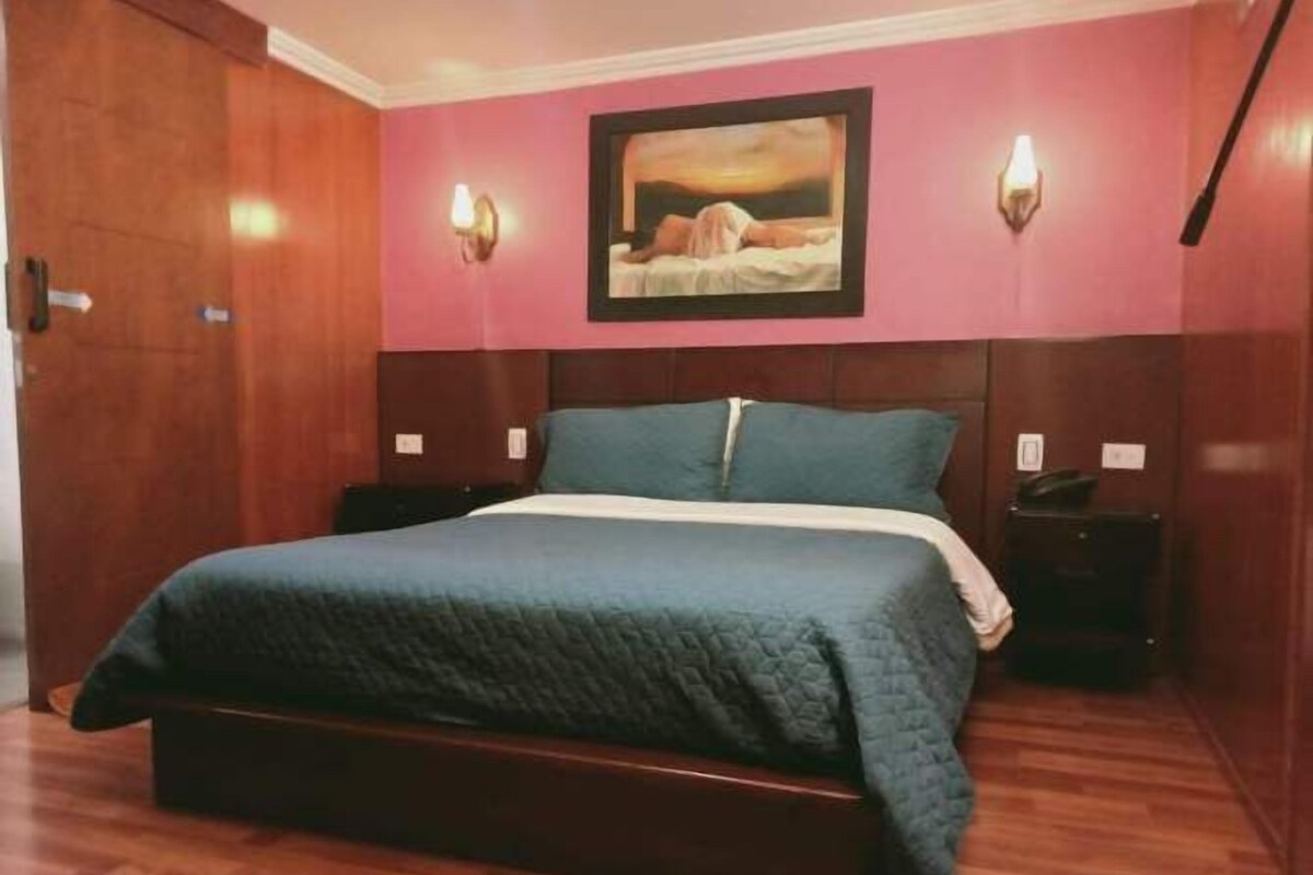 Ropa de cama de alta calidad, caja fuerte, sistema de insonorización
