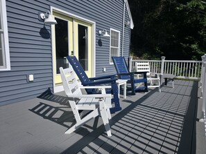 Terrace/patio - Modern Newfound Lake Retreat w/Private Beach (Bristol)
