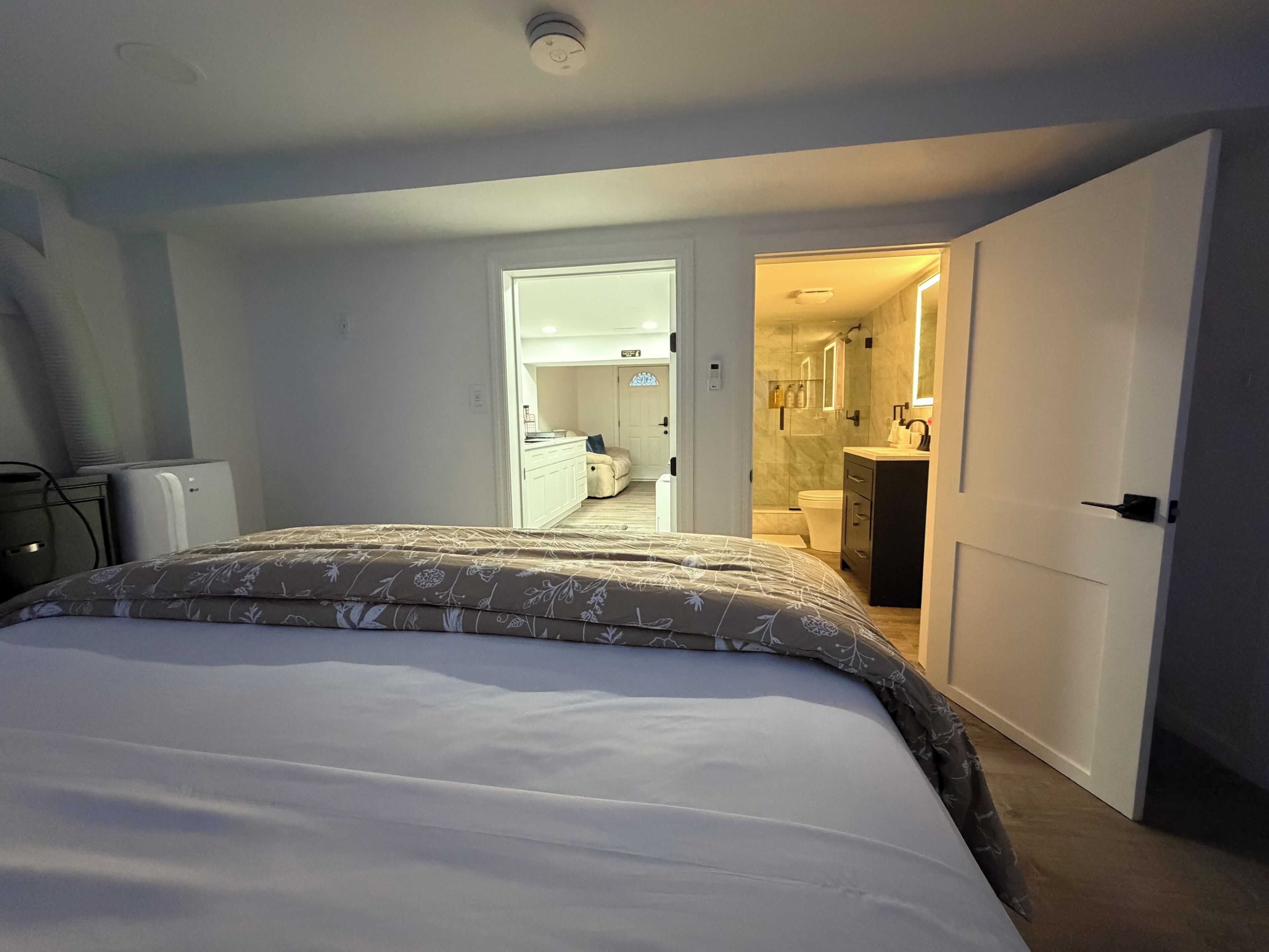 1 bedroom, iron/ironing board, travel crib, WiFi (free)