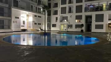A heated pool