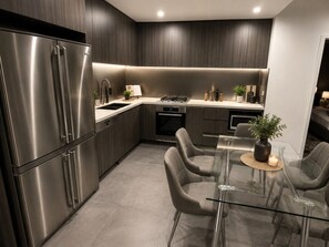 Private kitchen - Luxurious Pool View at Sydney Olympic Park (Lidcombe)