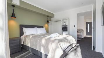 Blackout drapes, iron/ironing board, WiFi (free)
