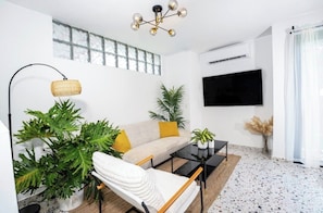 Living area - Seaside Sanctuary: Bright & Airy 2BR by the Beach (Vega Alta)