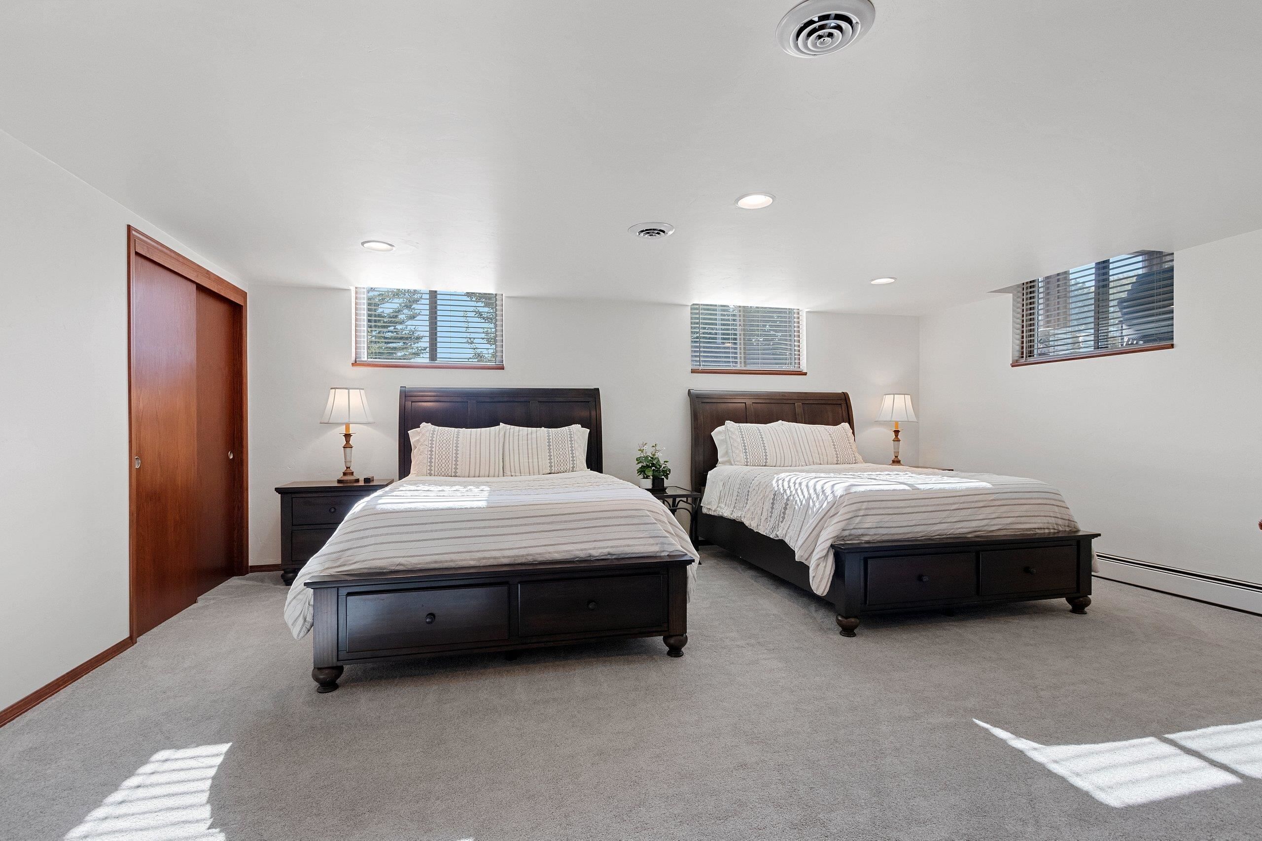 2 bedrooms, iron/ironing board, travel crib, WiFi