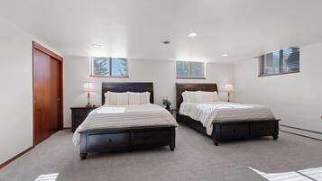 2 bedrooms, iron/ironing board, travel crib, WiFi