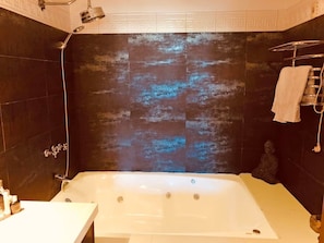 Jetted bath, hair dryer, bidet, towels - Luxury penthouse in Punta Carretas with a large terrace and a two-person hot tub (Montevideo)