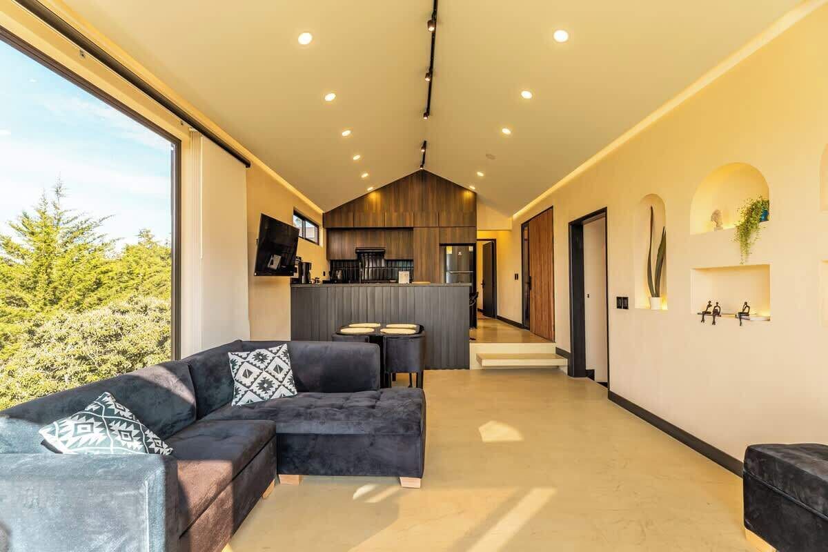 TV, fireplace, offices