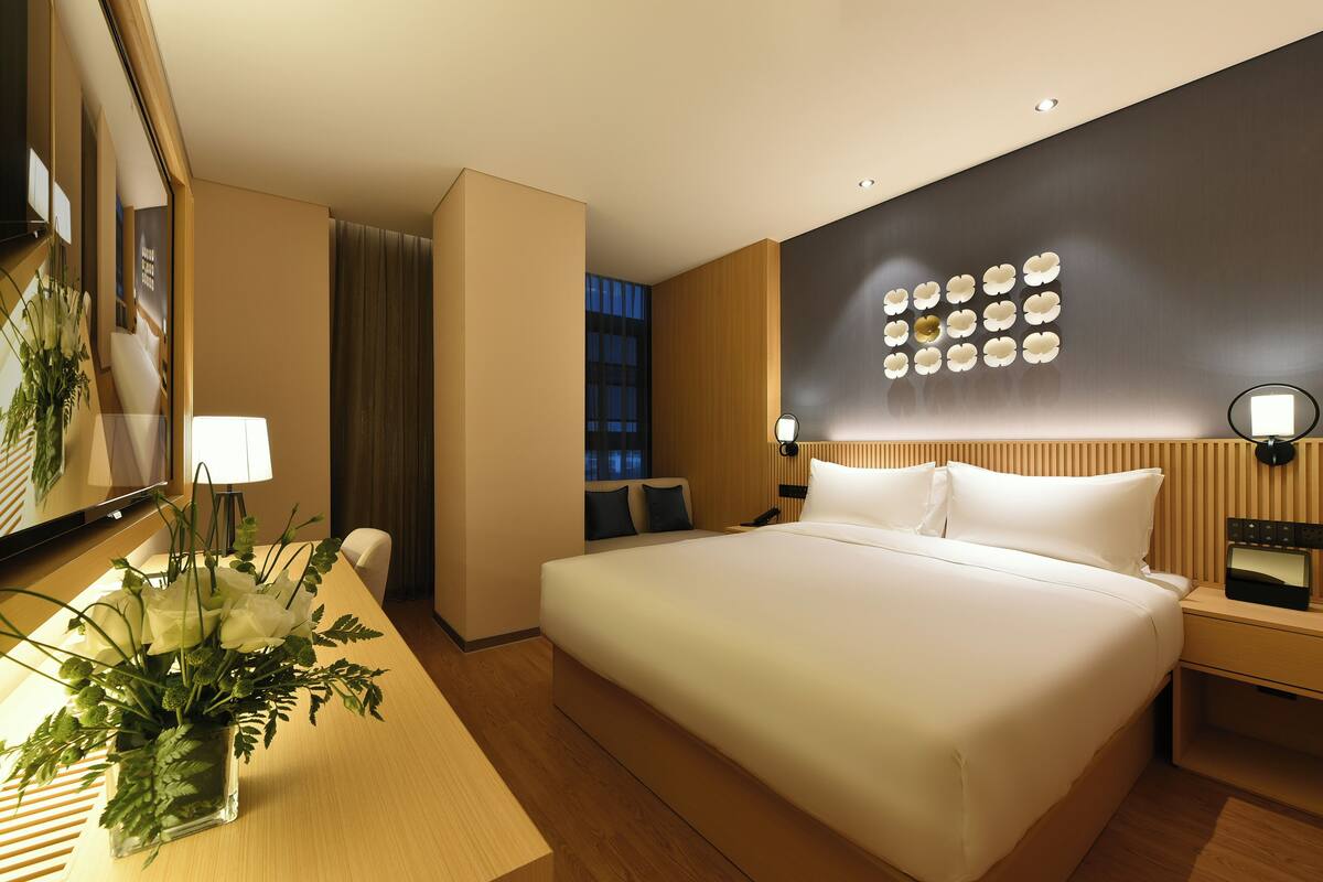 ห้องเบสิก, ปลอดบุหรี่ | ผ้านวมขนเป็ด, มินิบาร์ฟรี, โต๊ะทำงาน, พื้นที่ทำงานแบบใช้แล็ปท็อป