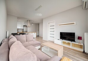 Living area - Bielany Boutique Apartment (Warszawa)