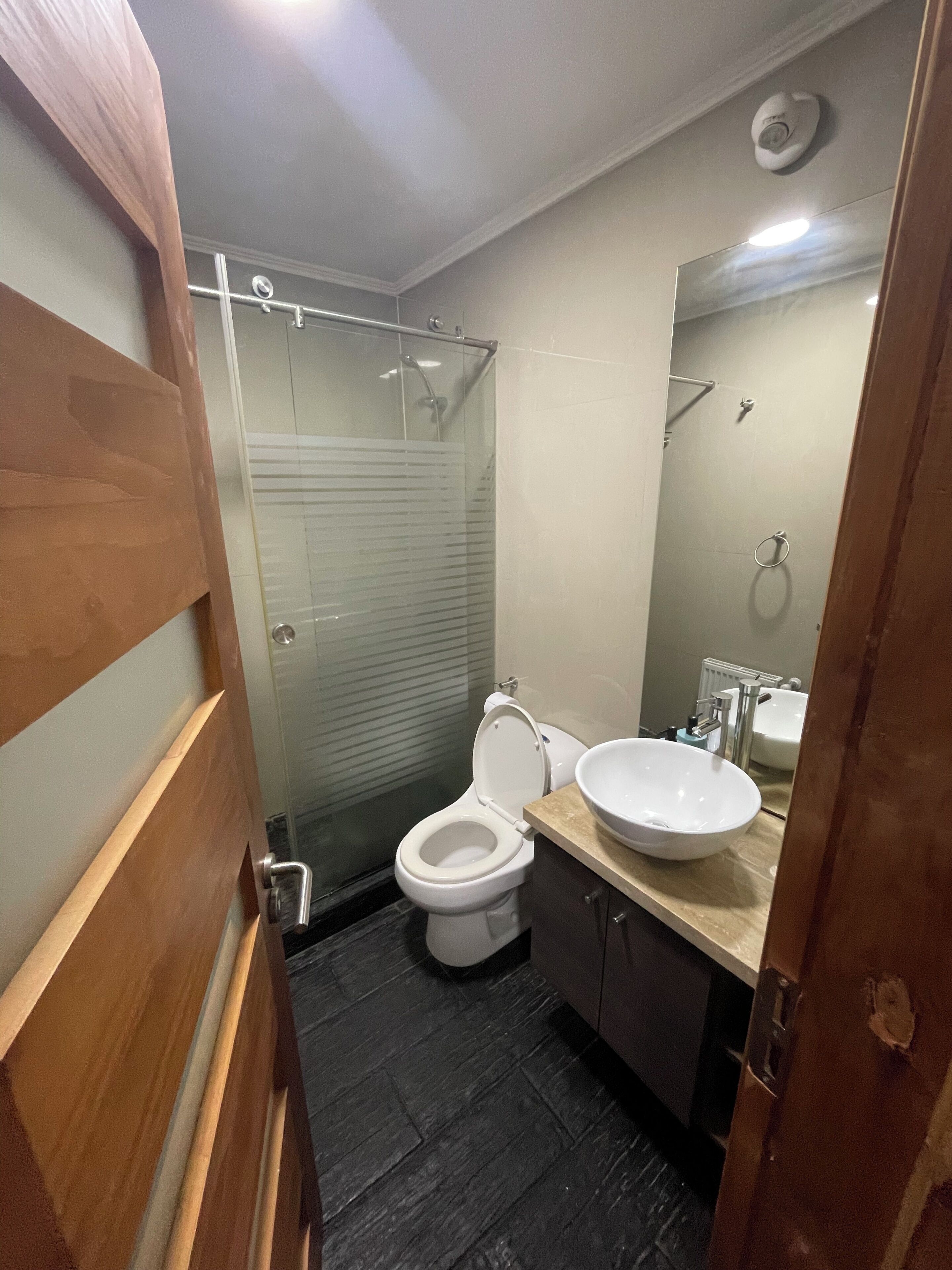 Standard Double Room, Partial Sea View | Bathroom | Separate tub and shower, towels