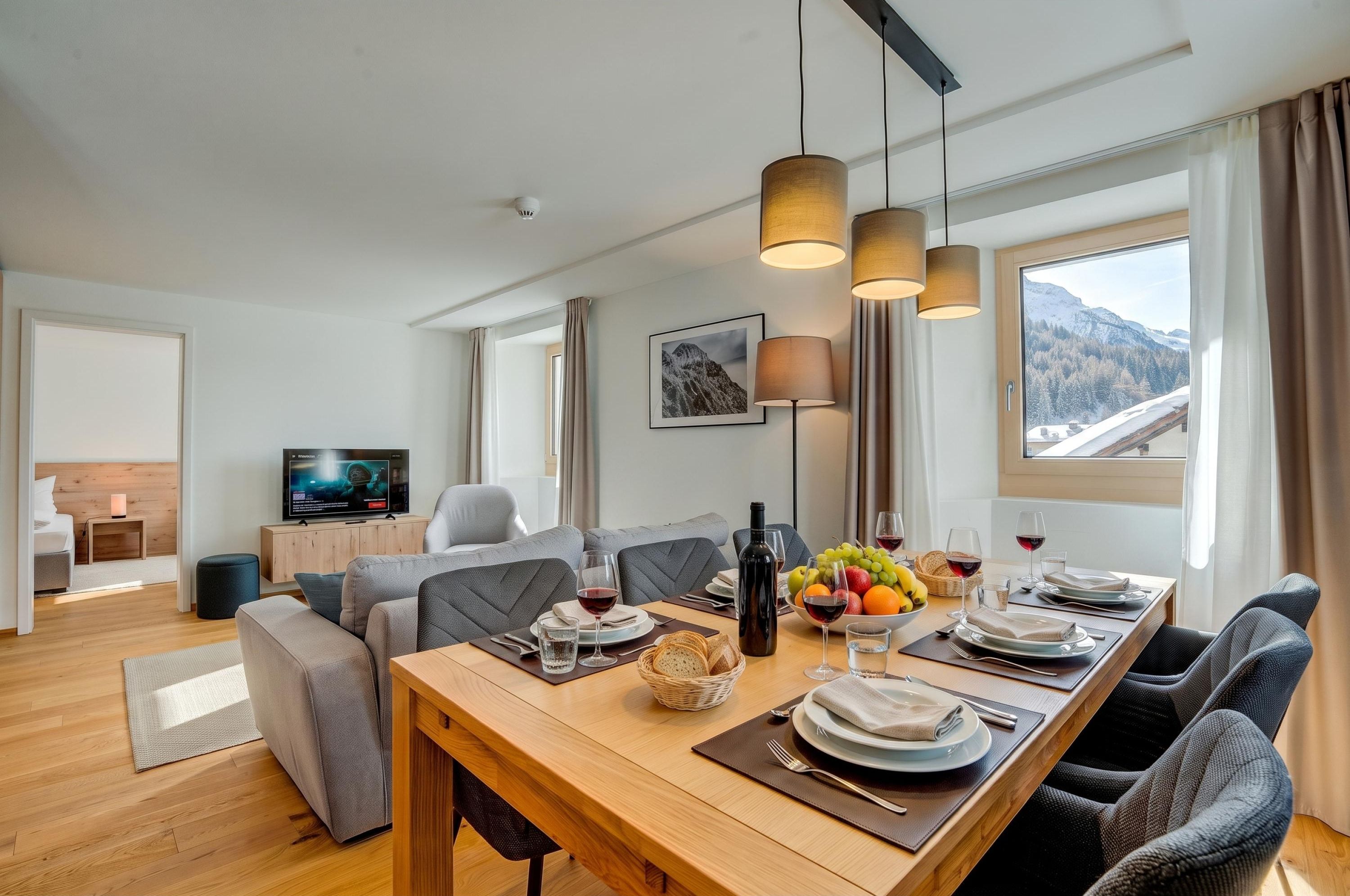 Living and dining room