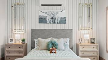 Desk, iron/ironing board, travel crib, WiFi (free)