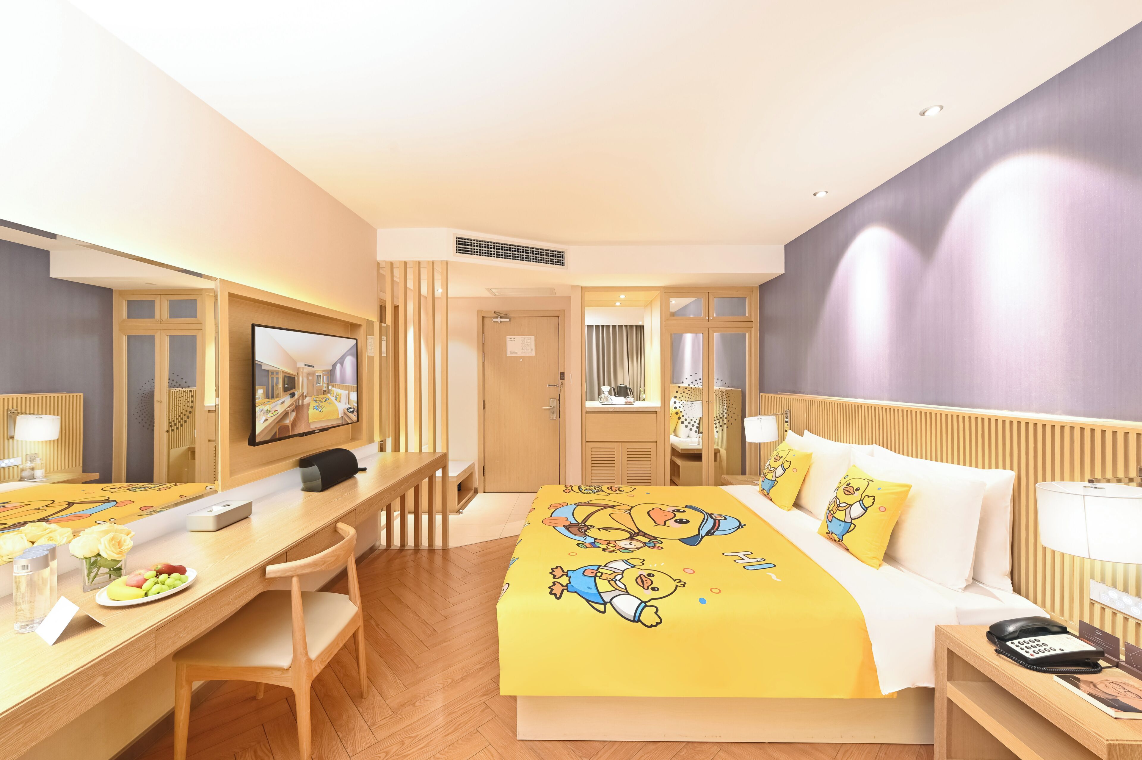 Premium bedding, down duvets, pillow-top beds, free minibar