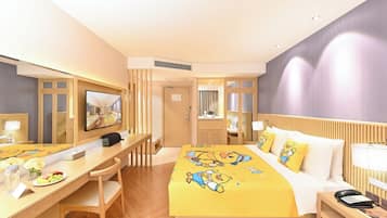 Premium bedding, down duvets, pillow-top beds, free minibar