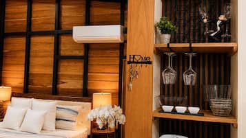 1 chambre, coffres-forts dans les chambres, fer et planche à repasser