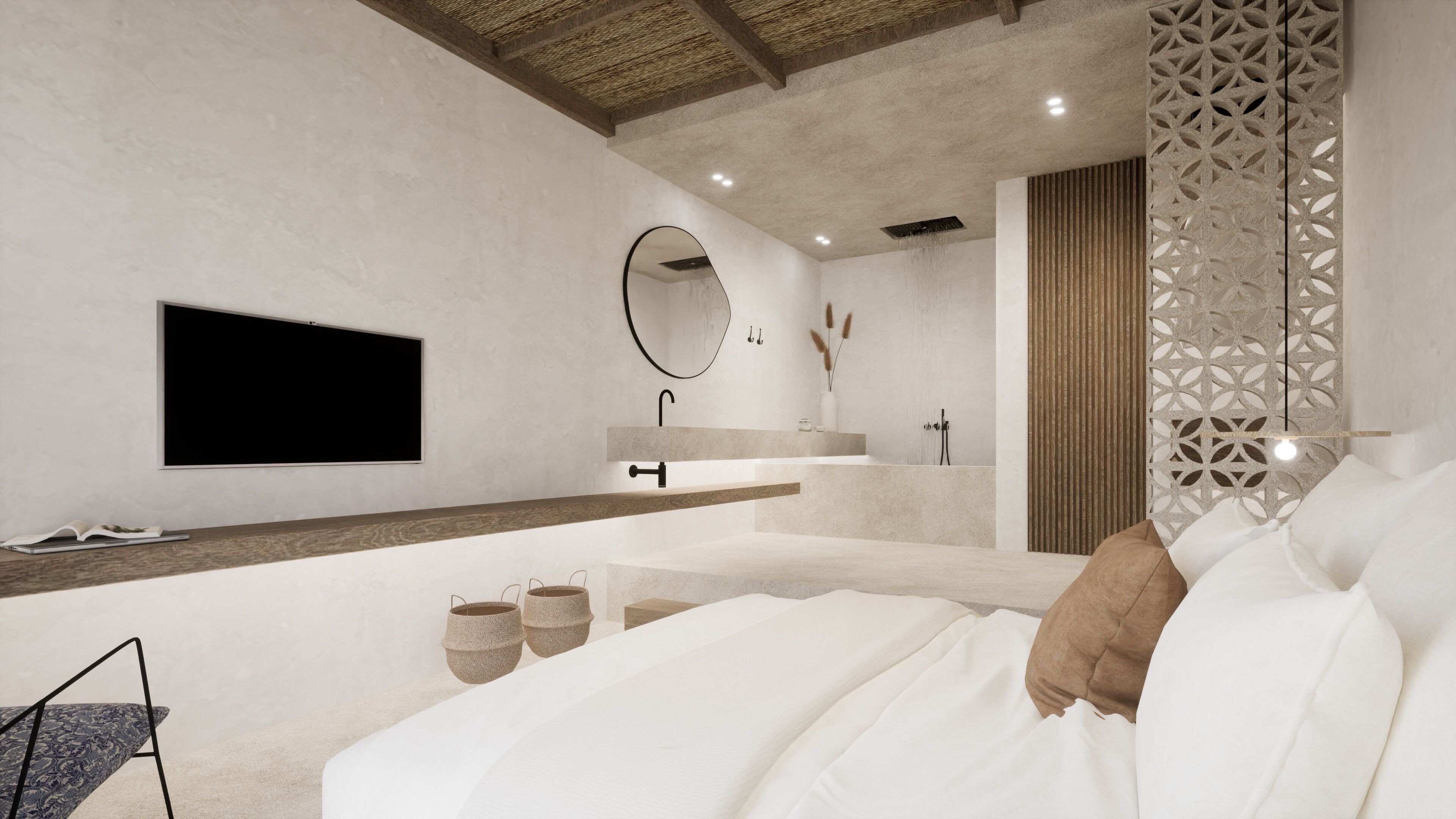 Deluxe-Suite, eigener Pool, eingeschränkter Meerblick | Zimmersafe, kostenloses WLAN