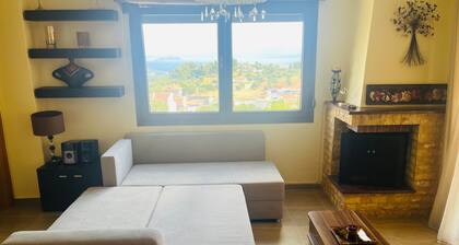 Halkidiki Sunhouse: Sea View, Wi-Fi, Air Conditioning, 2 Bedrooms, Private Parking